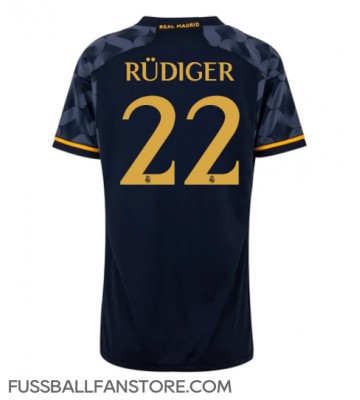 Real Madrid Antonio Rudiger #22 Replik Auswärtstrikot Damen 2023-24 Kurzarm